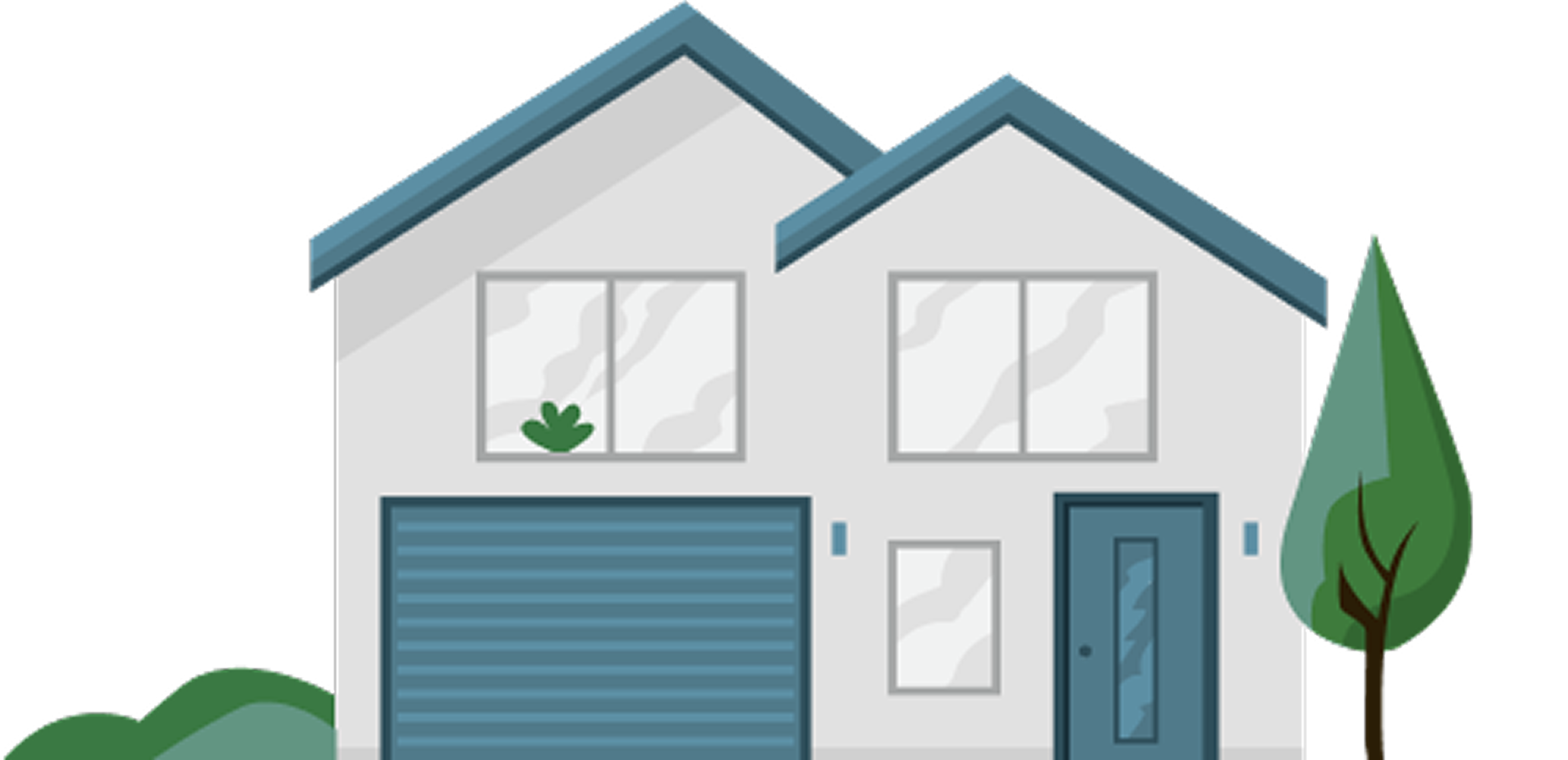 Modern house illustration representing home loans and mortgage finance services in Australia